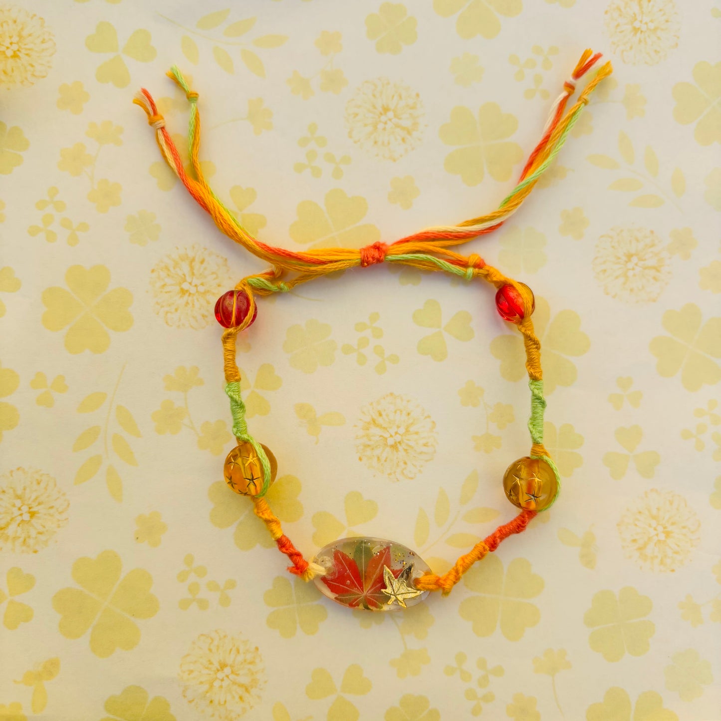 Fall Leaf Friendship Bracelet