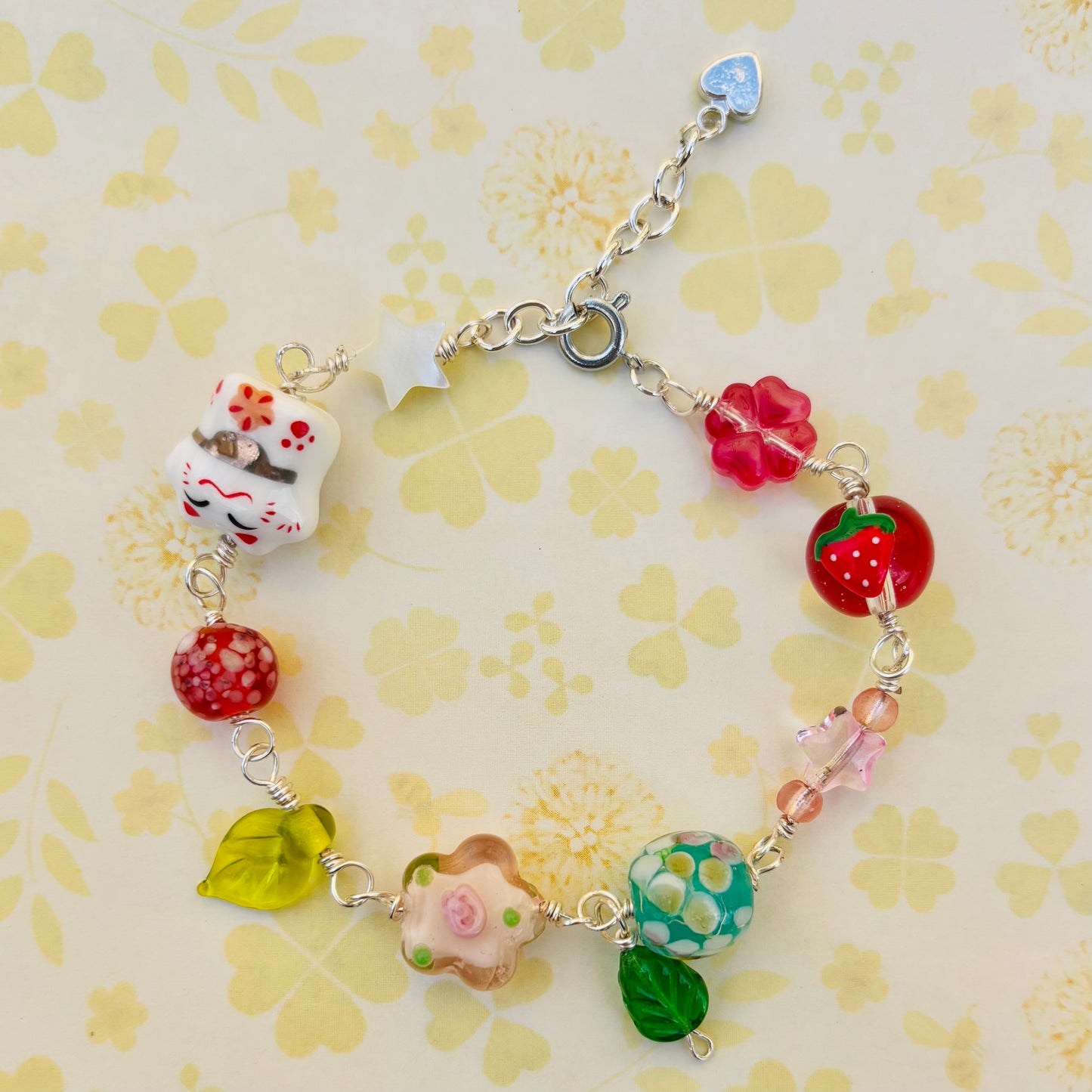 Classic Soupacute Chunky Bracelet Lucky Cat Bead