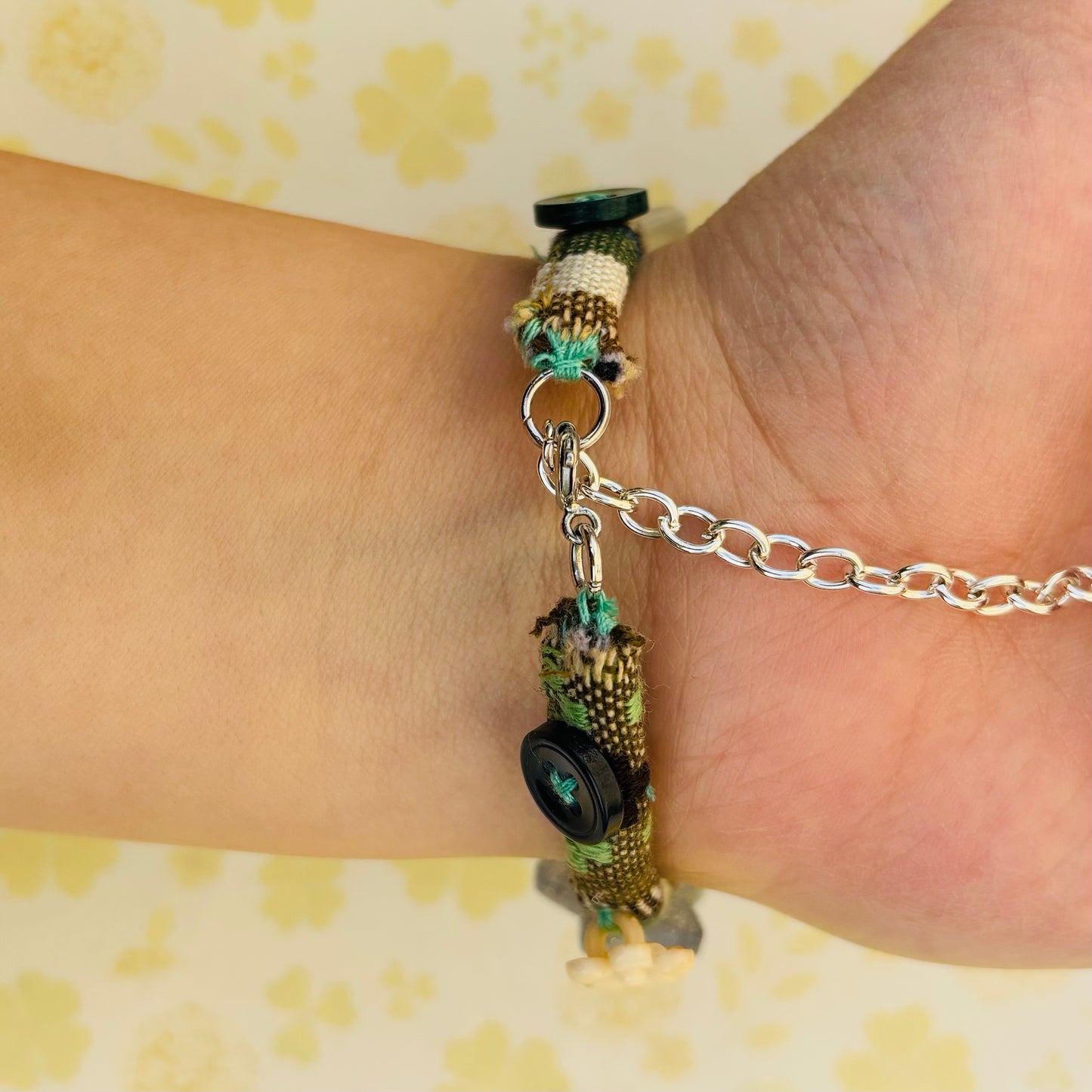 Whimsical Pearl Button Bracelet