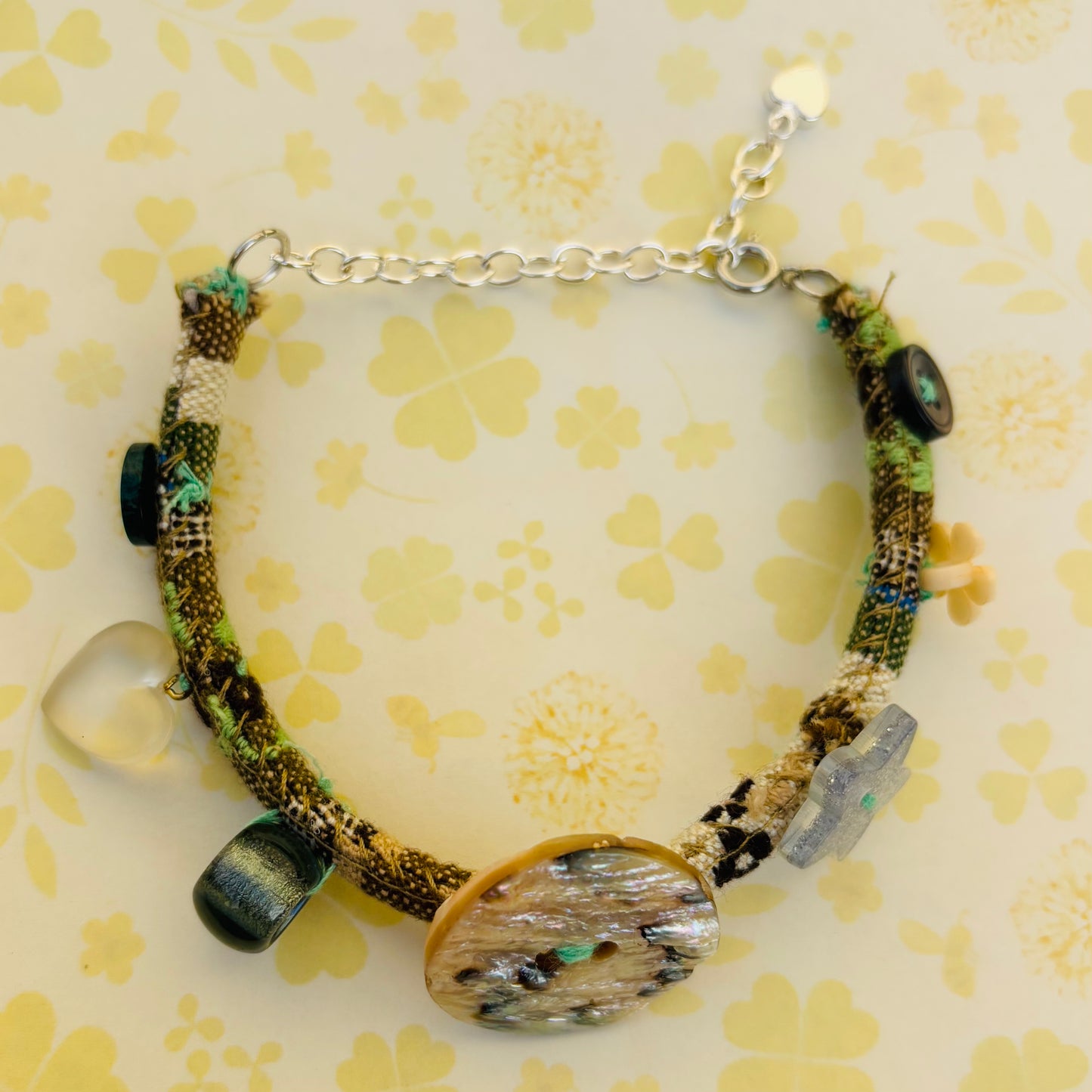 Whimsical Pearl Button Bracelet