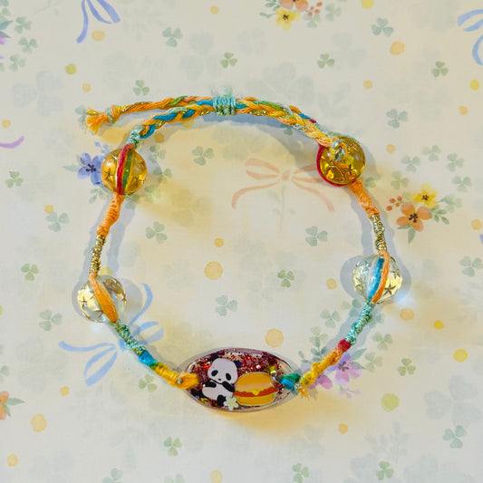Rainbow Panda Burger Bracelet