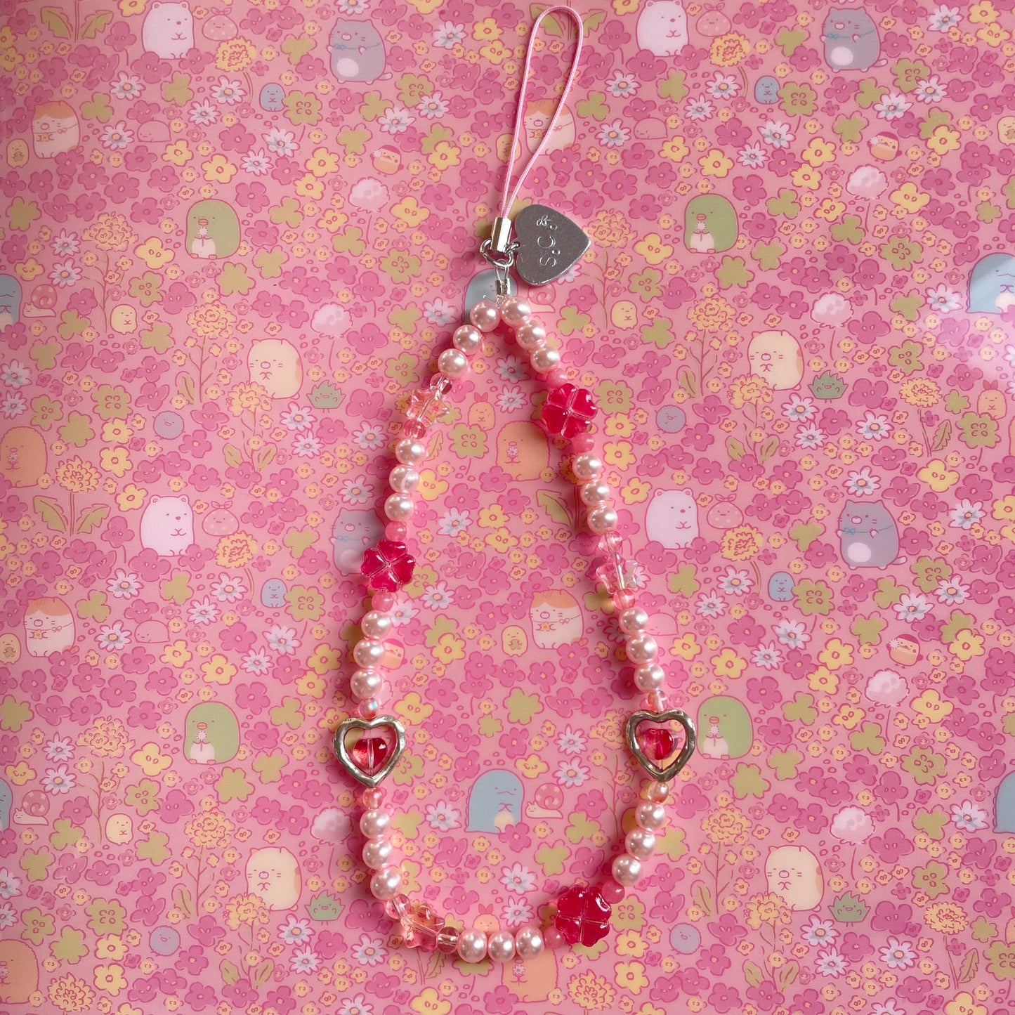 Cute Pink Phone Charm / Strap