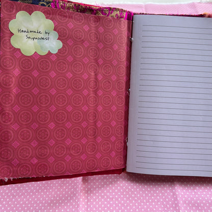 Red Luck Flower Journal Notebook