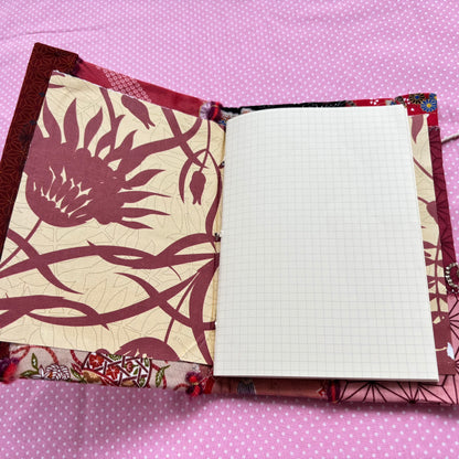 Maroon Floral Bunny Notebook