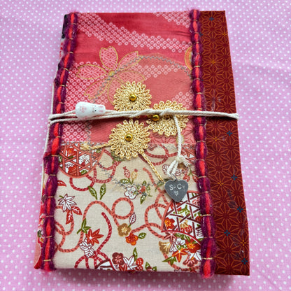Maroon Floral Bunny Notebook